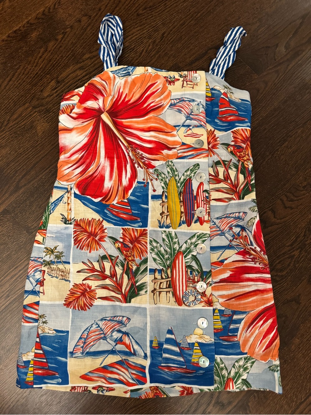 Farm Rio Multicolor Summer Diary Mini Dress - Picture 2 of 3